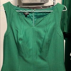 Talbots sleeveless sheath dress. Green. Pretty!